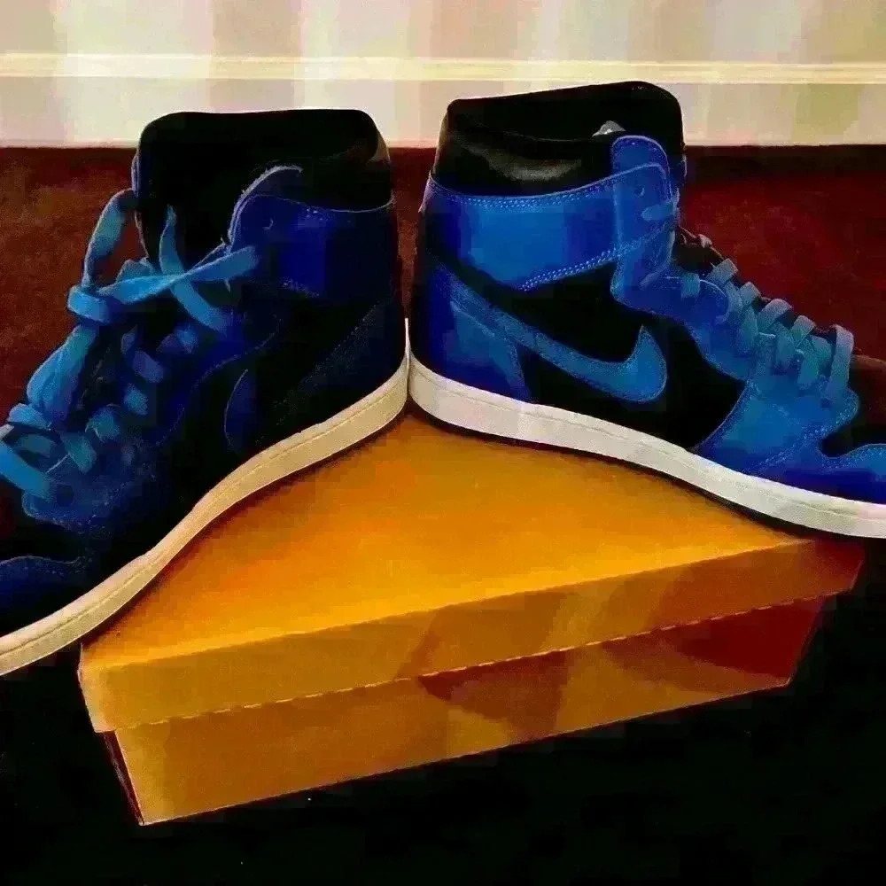 Nike Air Jordan Retro 1 High OG Dark Marina Blue Men’s US 11.5 - Picture 3 of 11
